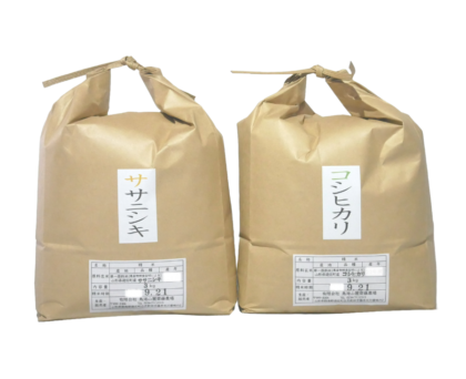 【令和５年産】ササニシキ コシヒカリ 各3kgセット 精米