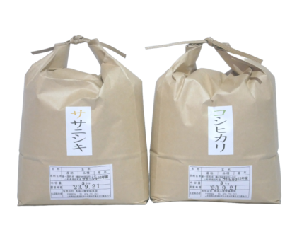 【令和５年産】ササニシキ コシヒカリ 各3kgセット 玄米